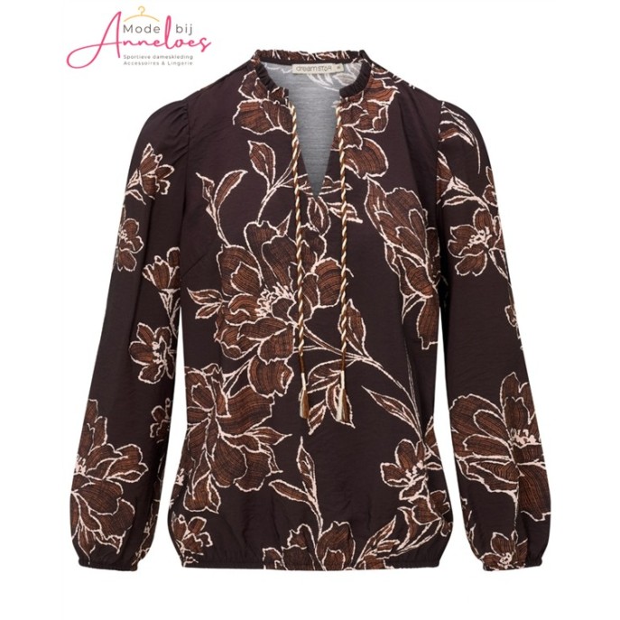 Dreamstar Blouse bloem 203 Splendid Cacao Dreamstar Blouse bloem 203 Splendid Cacao